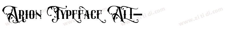 Arion Typeface Alt字体转换